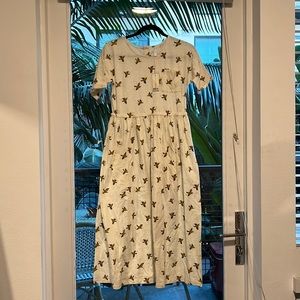 Rylee & Cru Sparrow print XS dress with Pockets (new with tags)